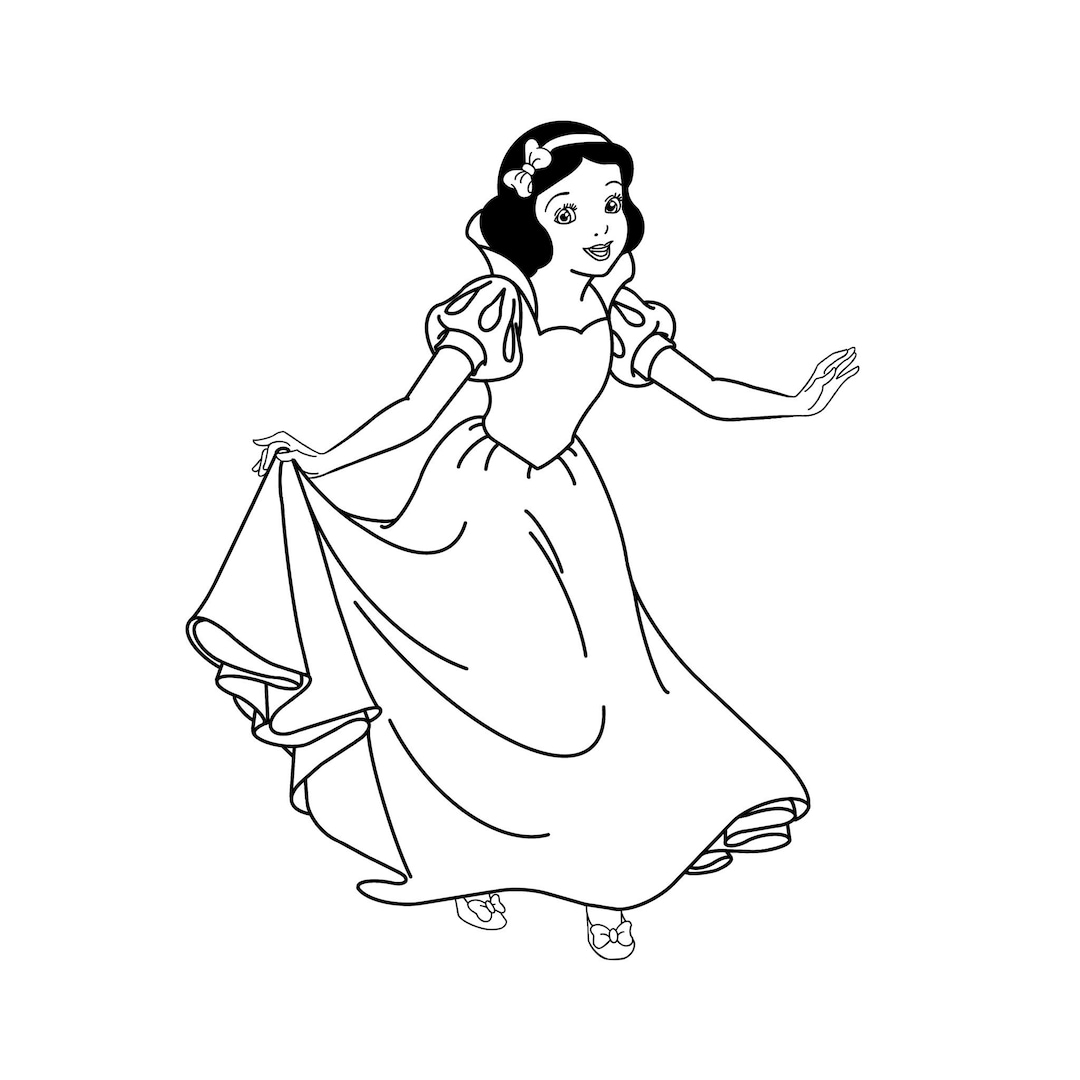 snow white coloring pages