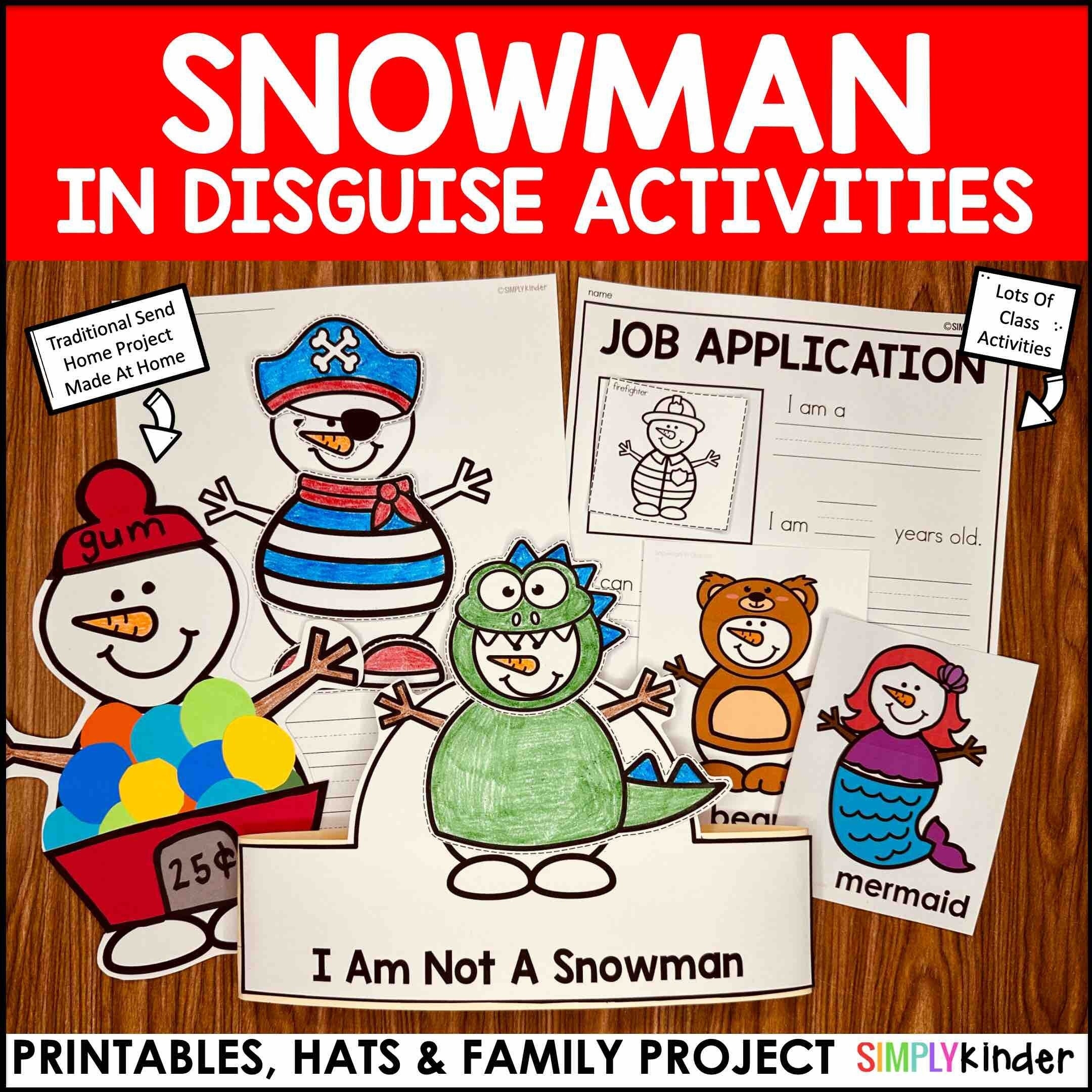 Snowman In Disguise Writing Craft Winter Bulletin Board Project digital Download Etsy Snowman In Disguise Writing Craft Winter Bulletin Board Project digital Download Etsy