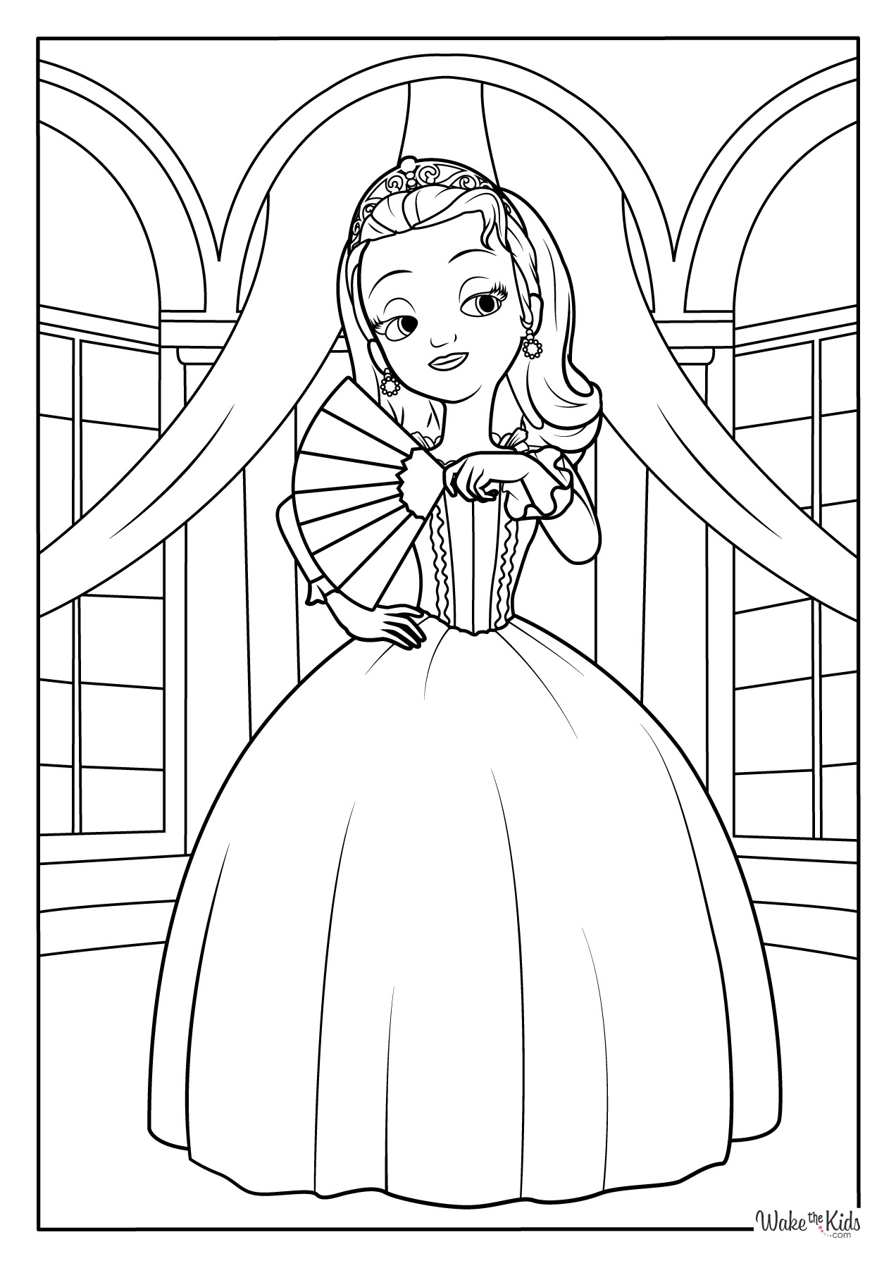 sofia the first coloring pages