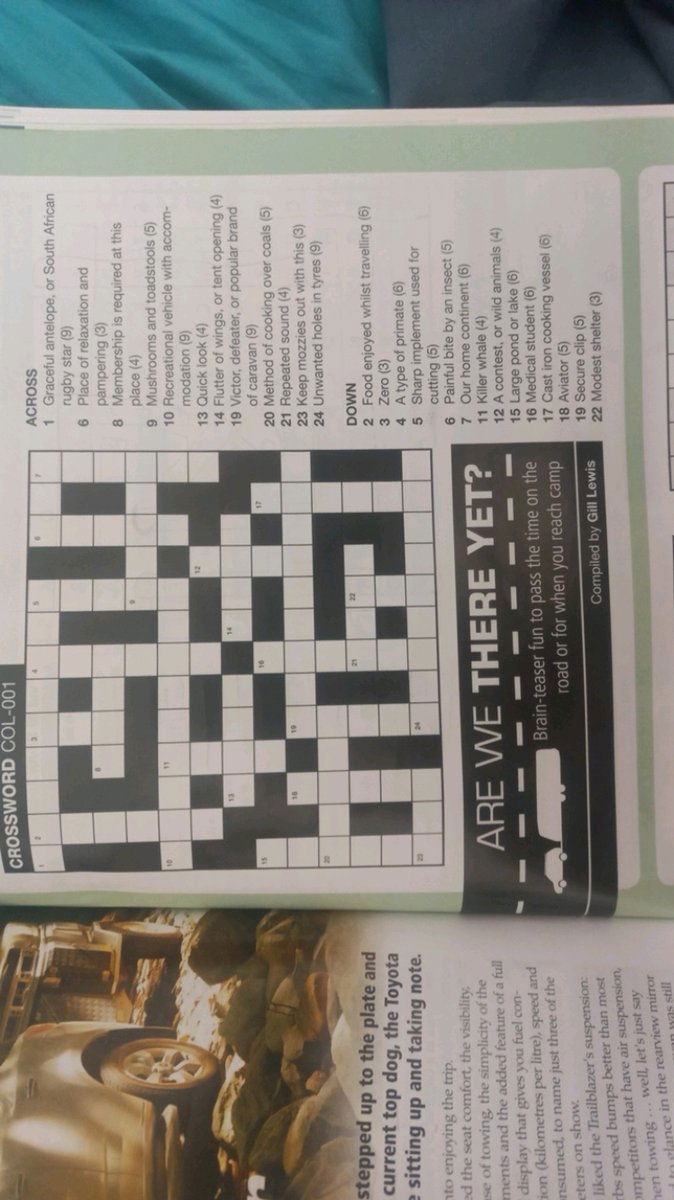 african antelope crossword puzzle