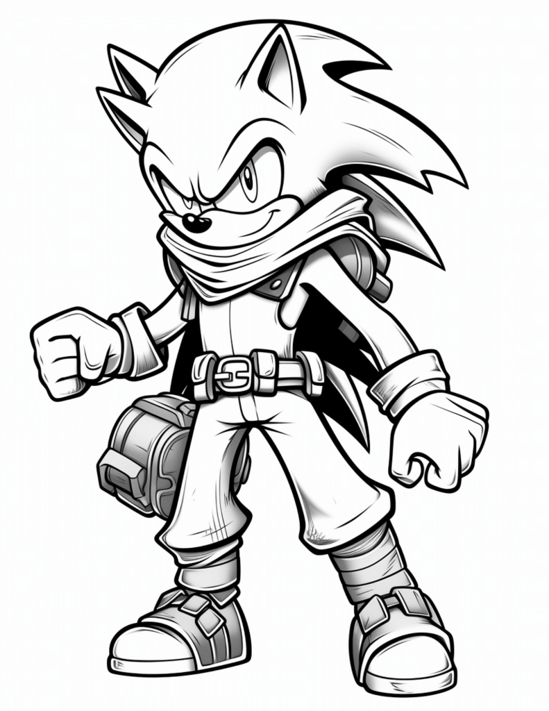 sonic shadow coloring pages sonic shadow coloring pages