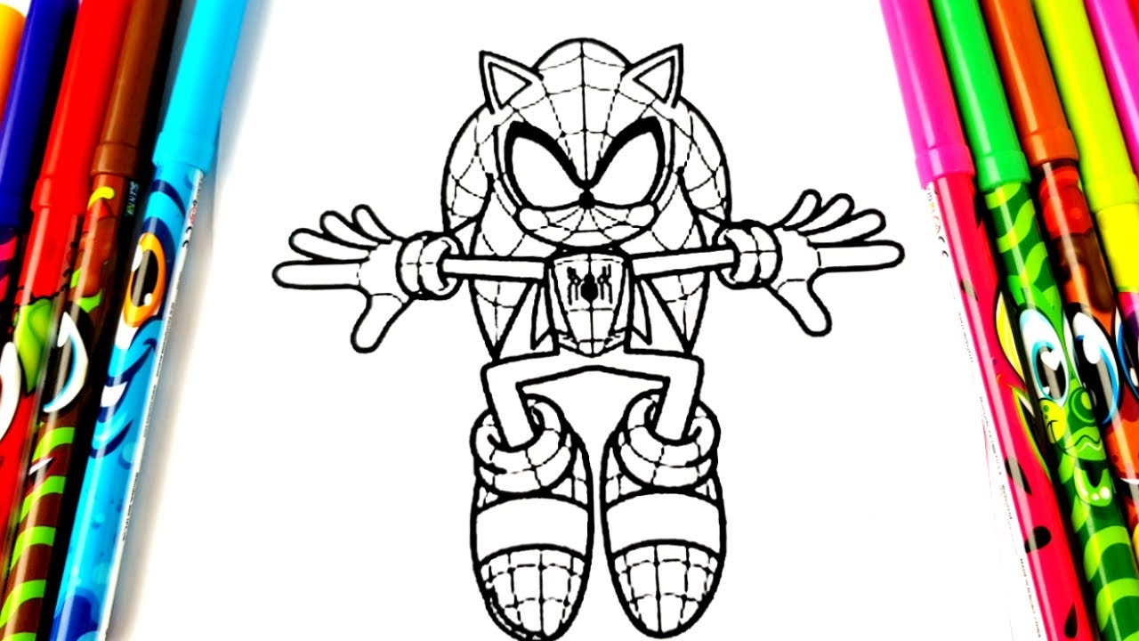 Sonic Spider Man Hedgehog Coloring Pages DRAW AND COLORINGTobu Good Times NCS Release YouTube Sonic Spider Man Hedgehog Coloring Pages DRAW AND COLORINGTobu Good Times NCS Release YouTube