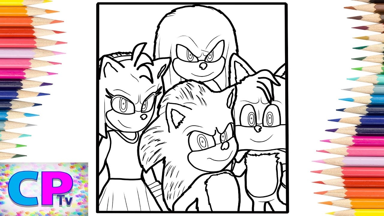 sonic and friends coloring pages sonic and friends coloring pages
