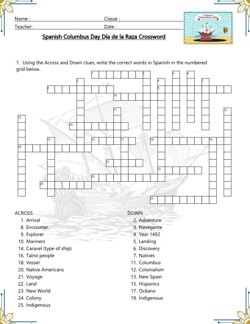 spanish for those crossword clue
