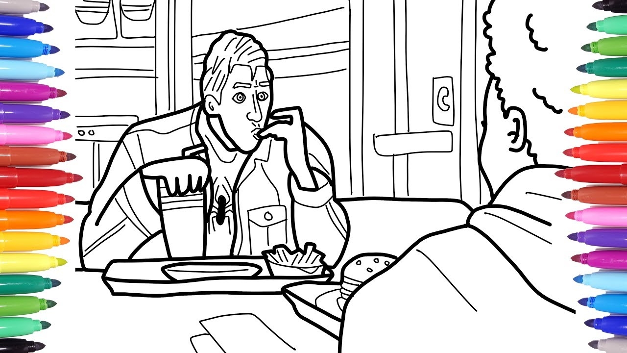 Spiderman Peter Parker Spiderman Miles Morales Spiderverse Coloring Pages For Kids How To Draw YouTube