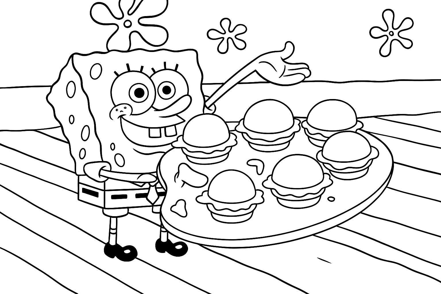 Spongebob Coloring Book Etsy Israel Spongebob Coloring Book Etsy Israel