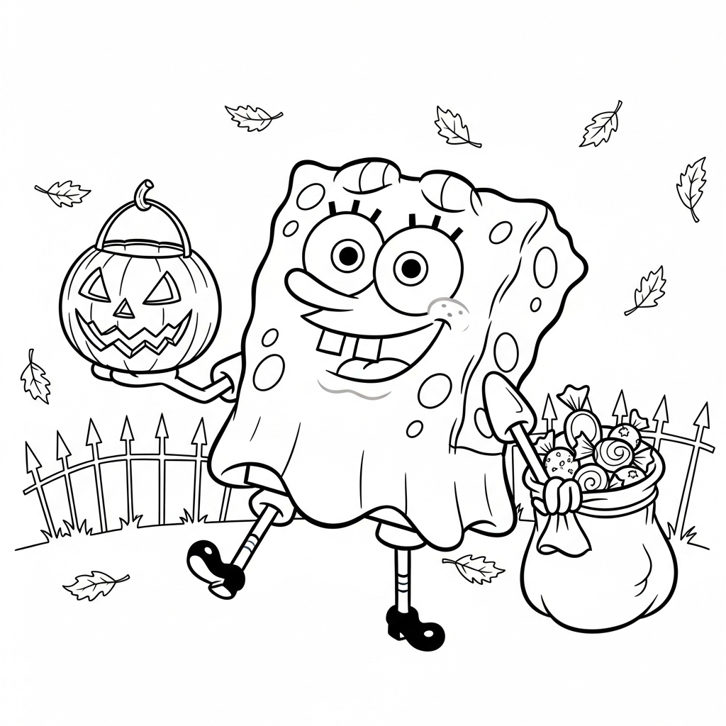 SpongeBob s Halloween Haul Coloring app