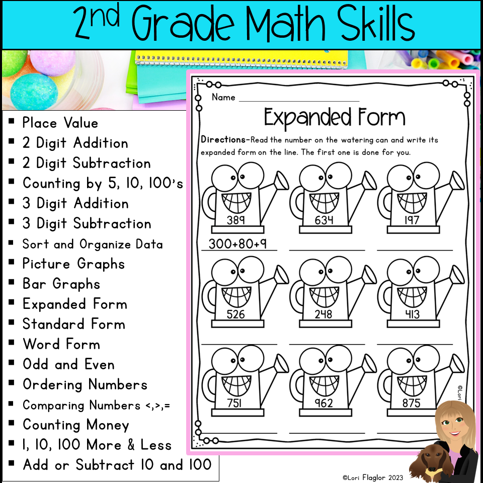 Spring 2nd Grade Math Worksheets Classful