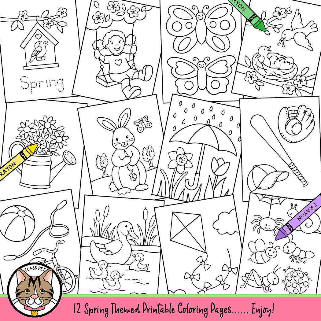 preschool coloring pages spring preschool coloring pages spring