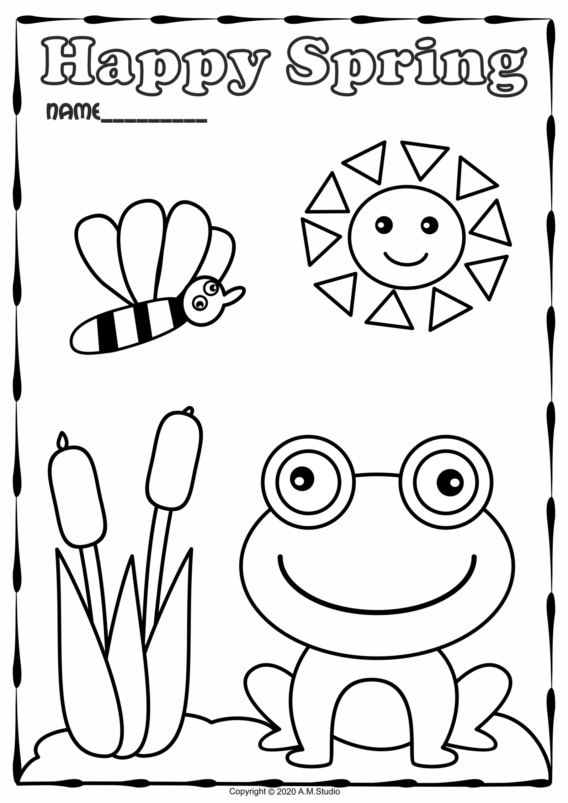 Spring Coloring Pages Spring Coloring Pages
