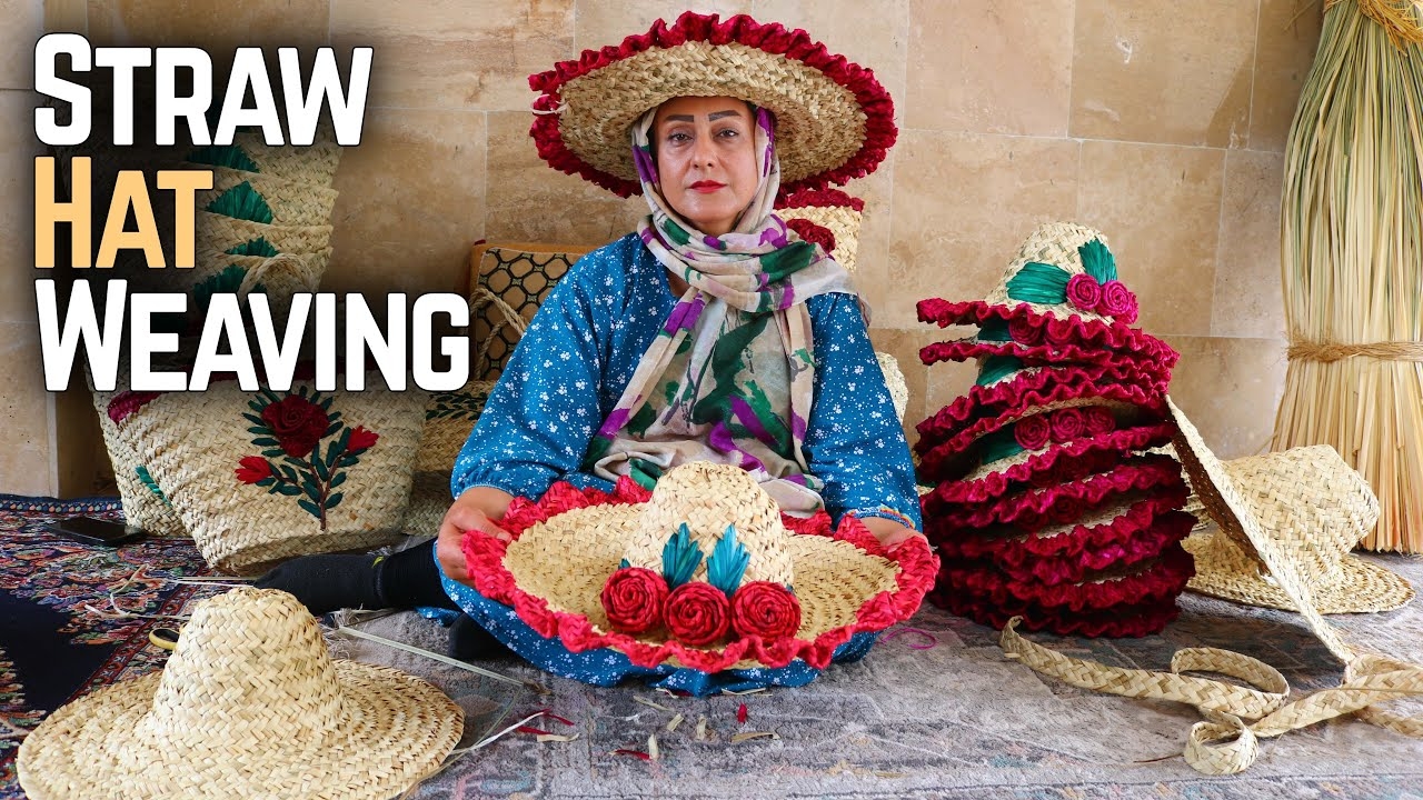 Straw Hat Weaving By Hand A Traditional Craft With Dried Wild Grass YouTube Straw Hat Weaving By Hand A Traditional Craft With Dried Wild Grass YouTube