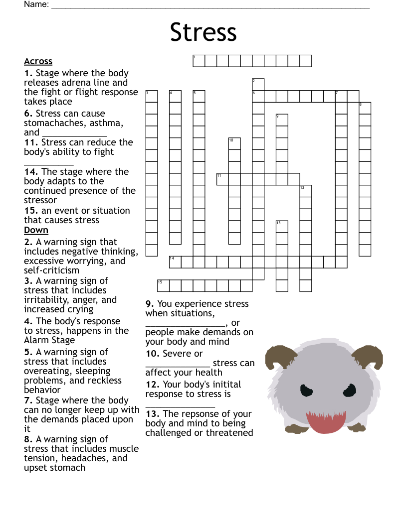 Stress Relief Crossword WordMint Stress Relief Crossword WordMint