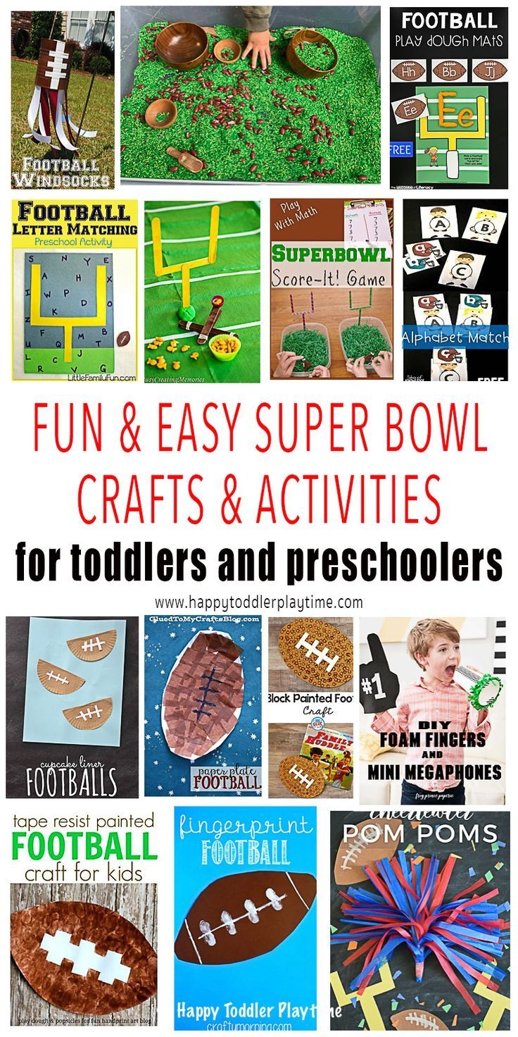 Super Bowl Activities Crafts For Toddlers HAPPY TODDLER PLAYTIME
