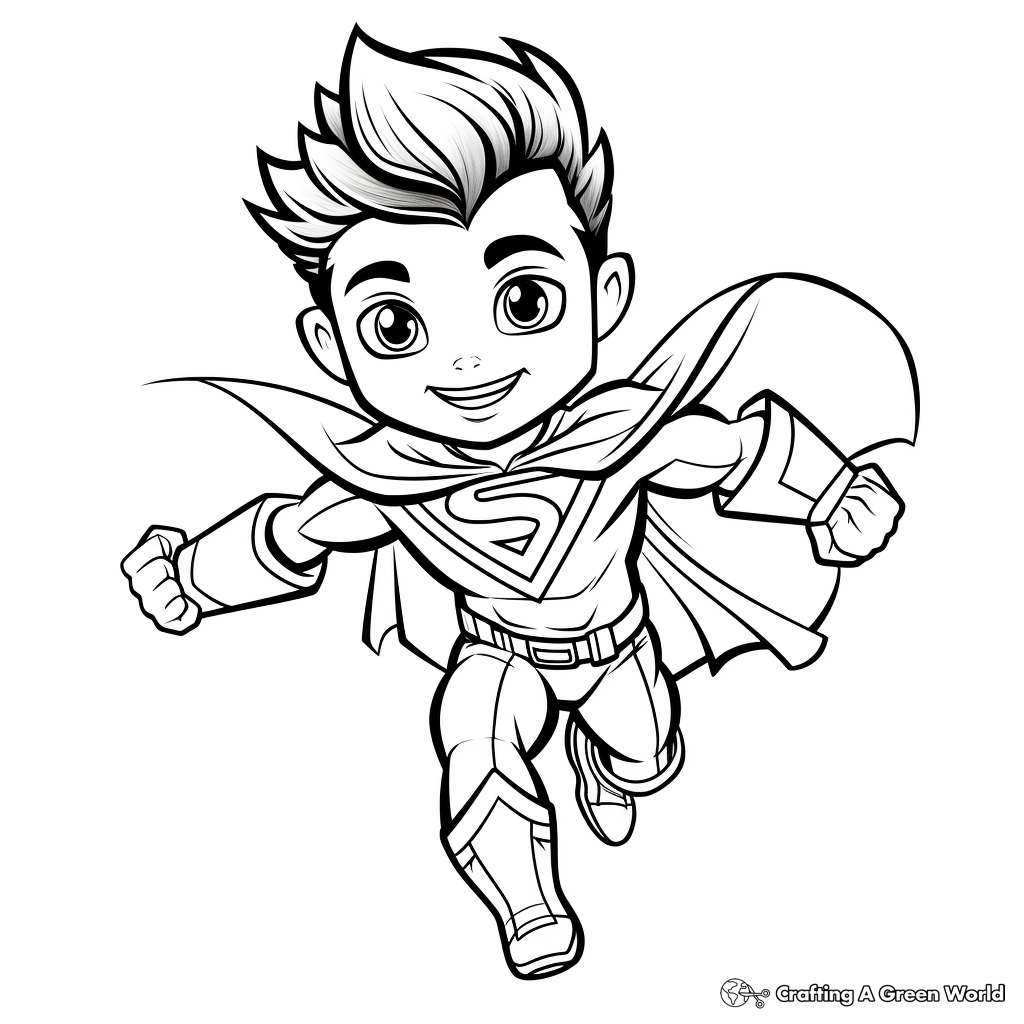 Superhero Coloring Pages Free Printable 
