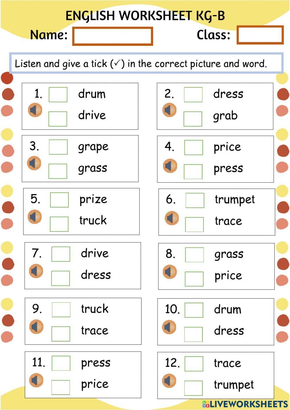 worksheet on double consonants