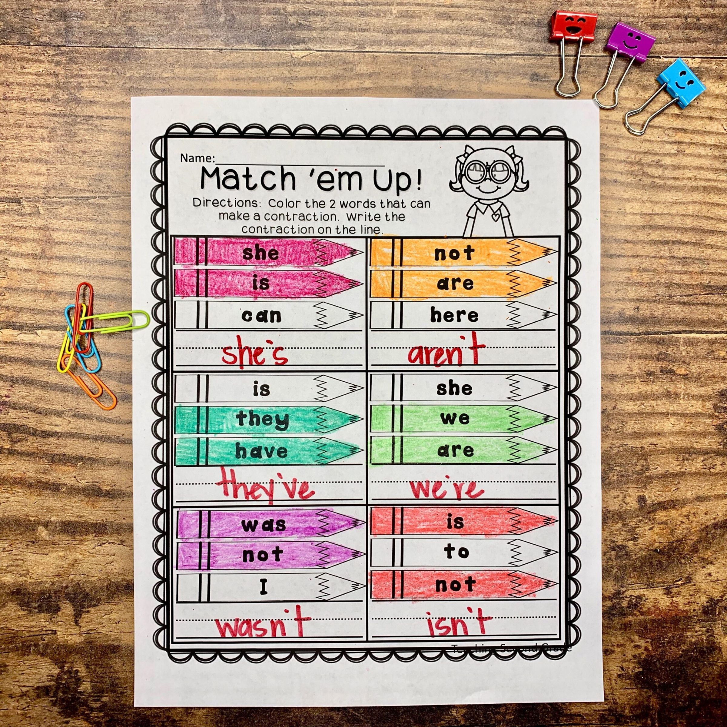 Teaching Contractions Teaching Ideas Made Easy