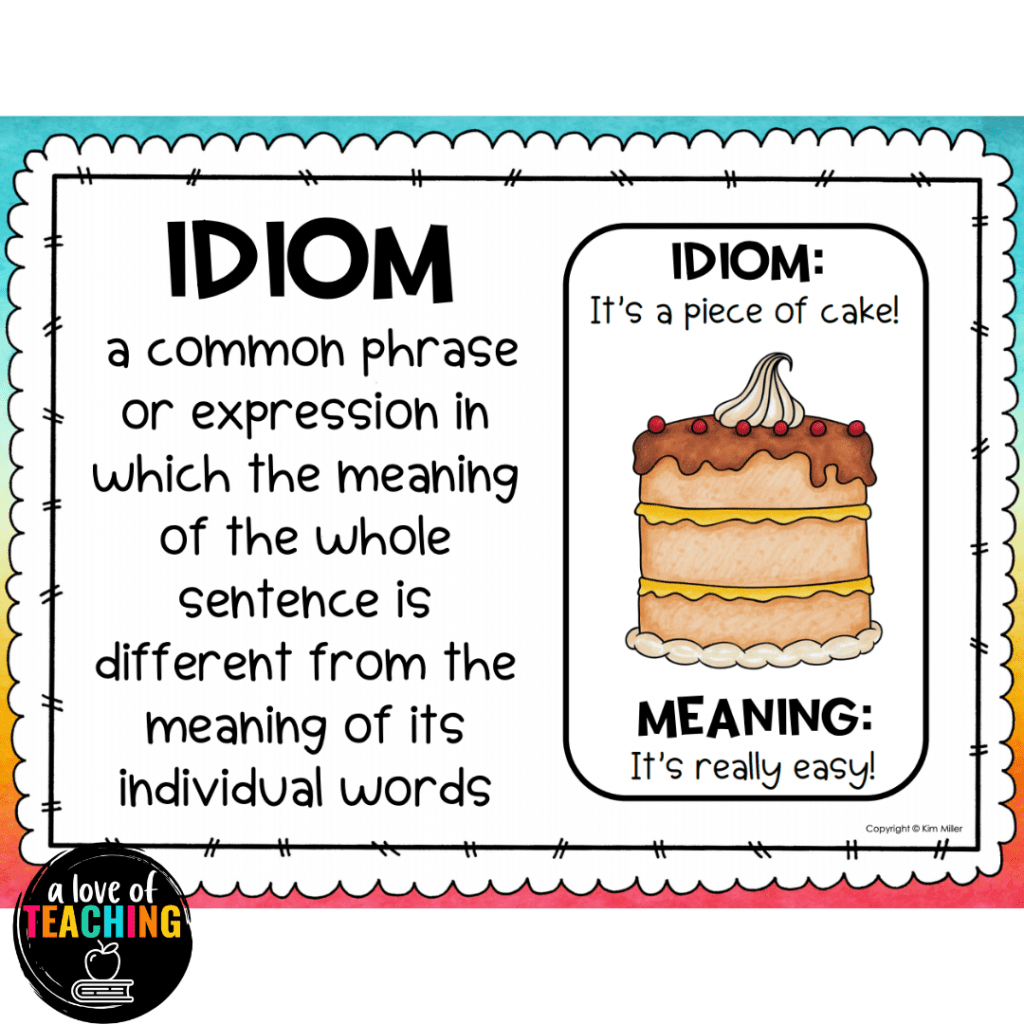 Teaching Figurative Language A Love Of Teaching Kim Miller Teaching Figurative Language A Love Of Teaching Kim Miller
