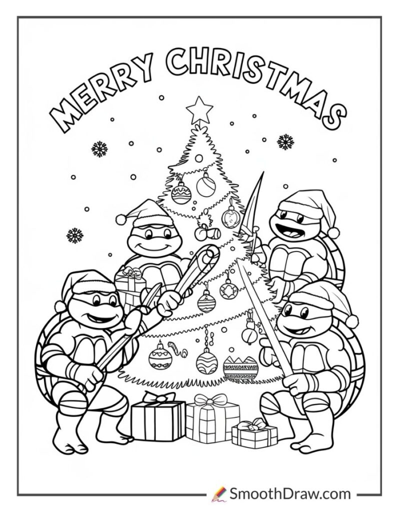 ninja turtle coloring page