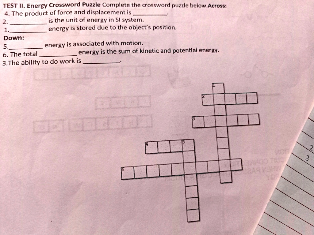 energy unit crossword clue