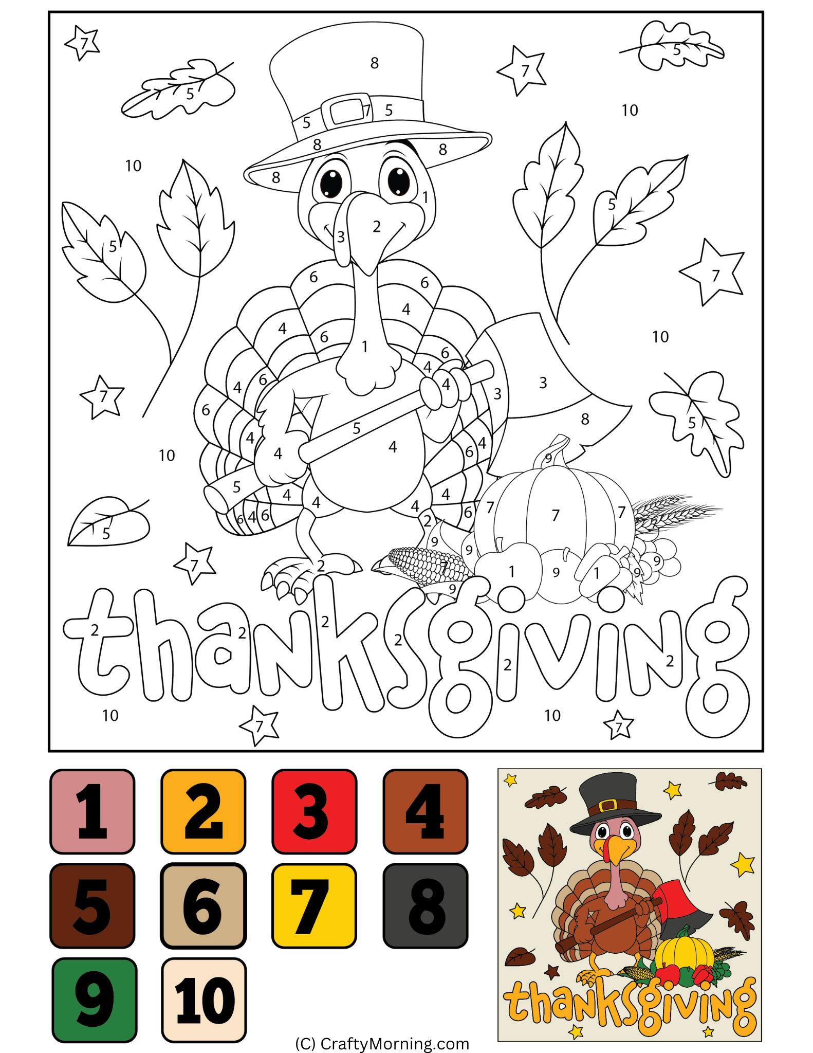 Thanksgiving Color By Number Free Printables Crafty Morning Thanksgiving Color By Number Free Printables Crafty Morning