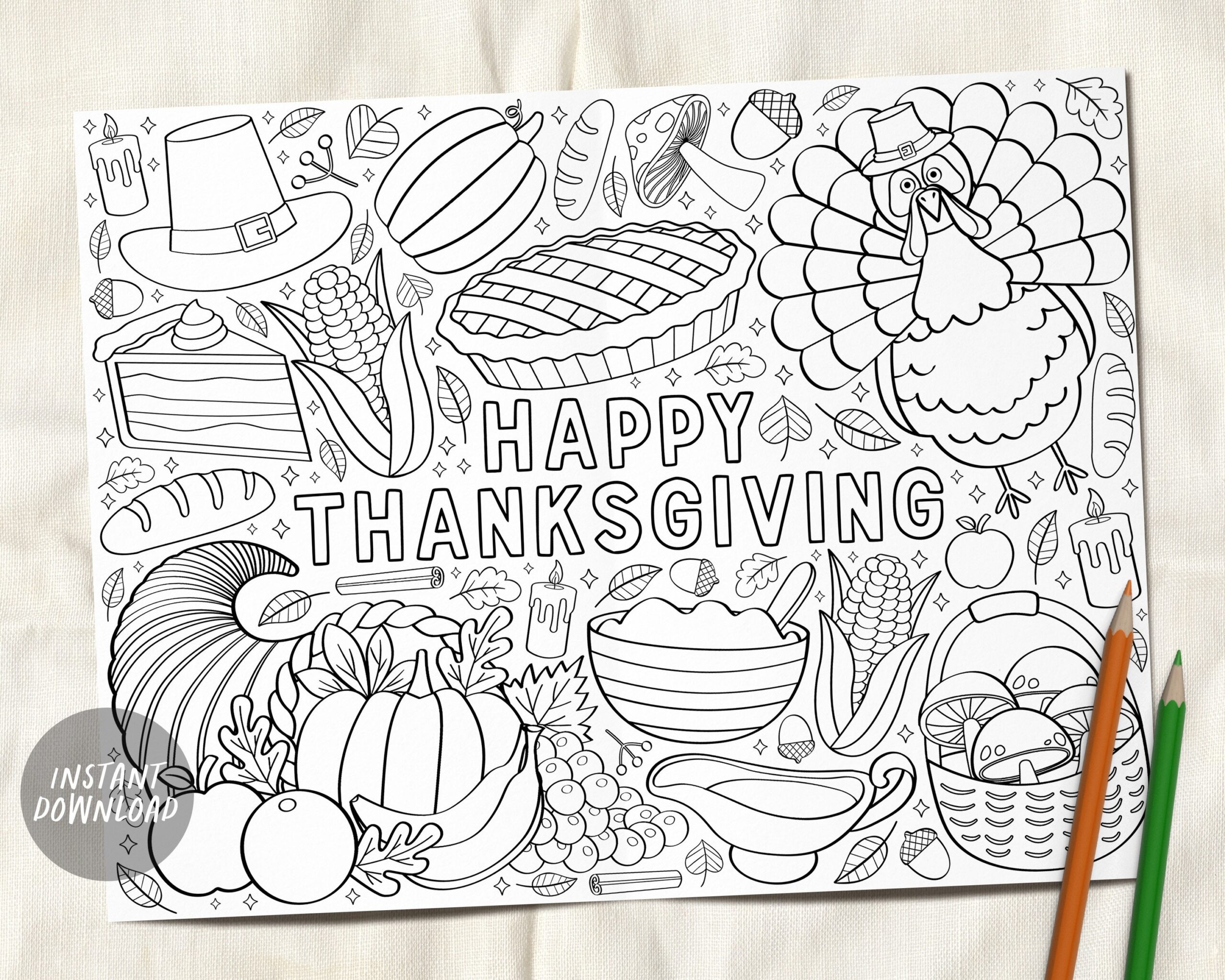thanksgiving coloring pages for adults
