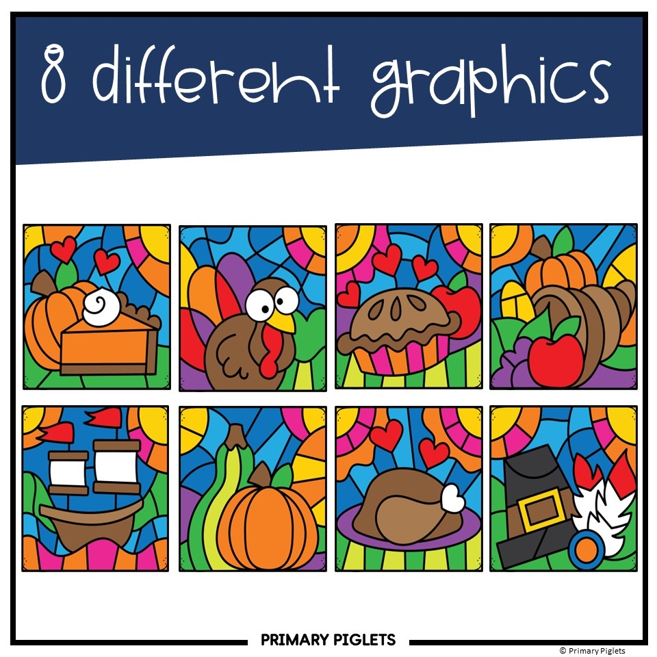 thanksgiving color by number multiplication