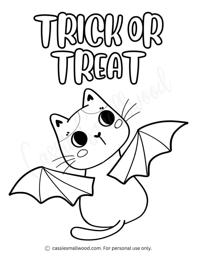 THE CUTEST Trick Or Treat Coloring Pages Cassie Smallwood THE CUTEST Trick Or Treat Coloring Pages Cassie Smallwood