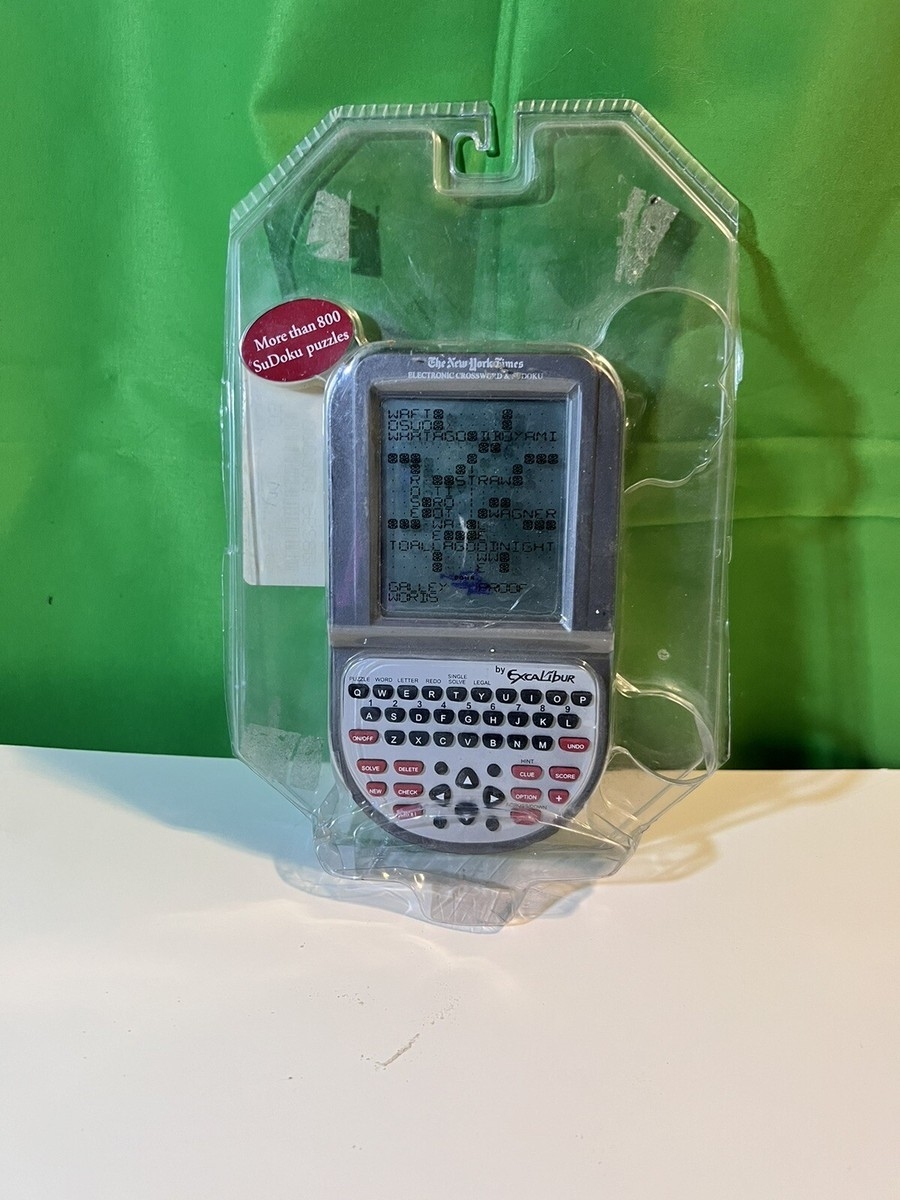 THE NEW YORK TIMES Electronic Crossword Puzzle Hand Held Game 500 Puzzles EBay