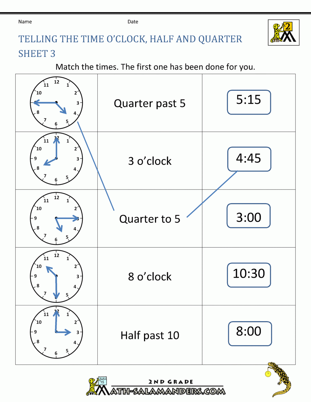 Time Worksheet O clock Quarter And Half Past Time Worksheet O clock Quarter And Half Past