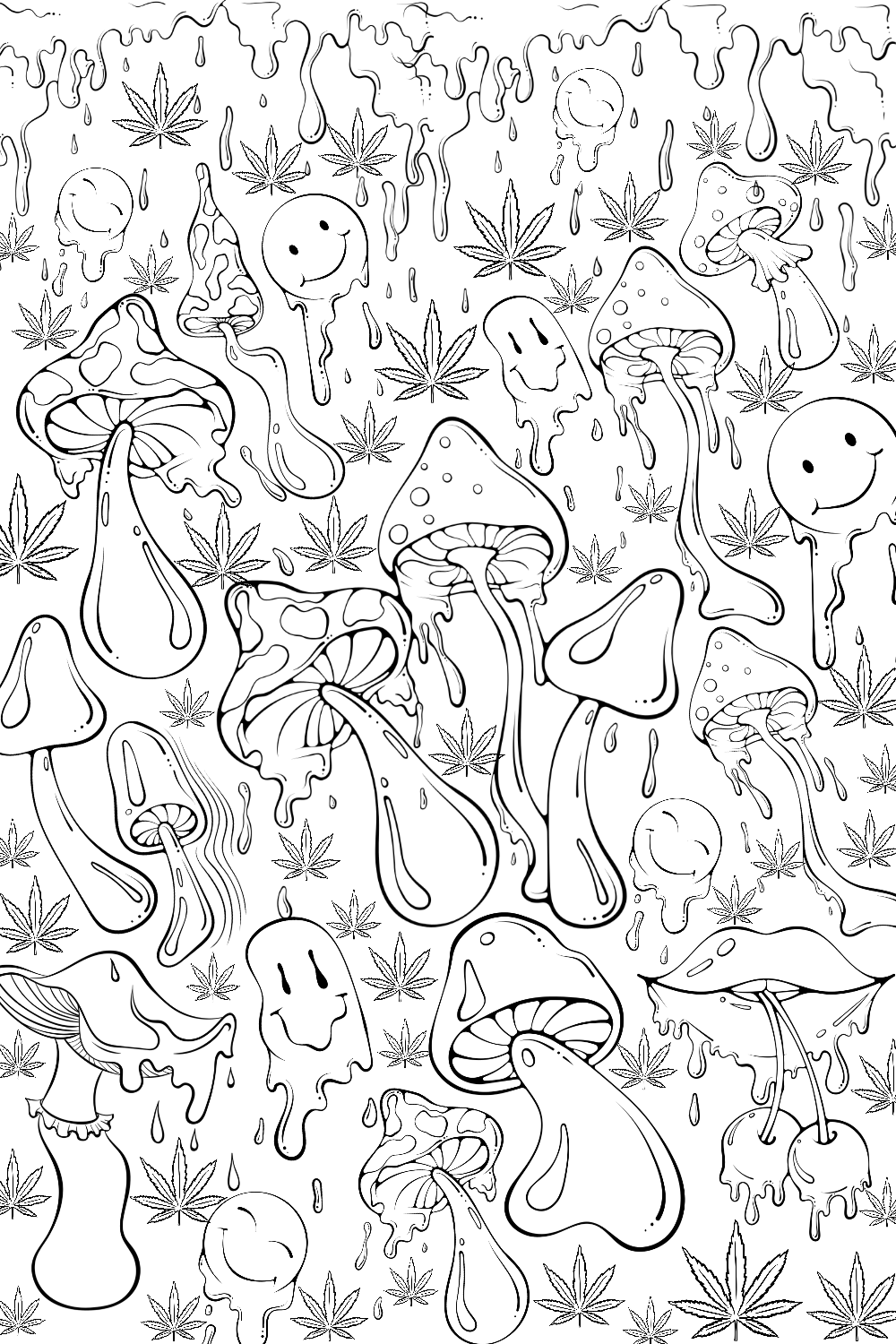 Trippy Coloring Page