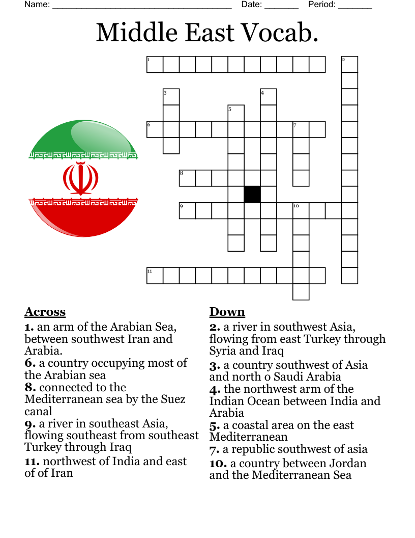 Turkey Crossword Puzzle WordMint