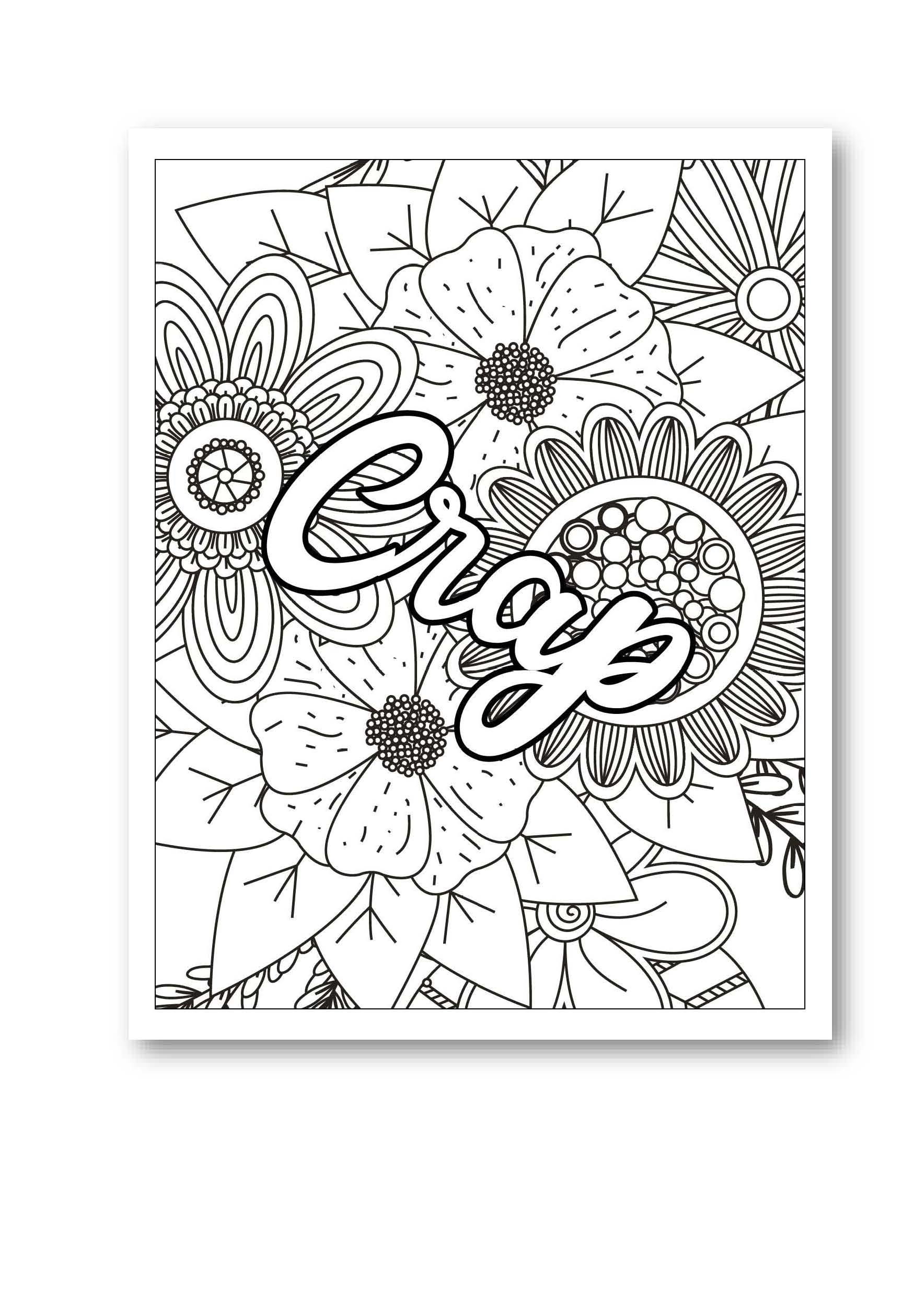 Unique Coloring With Swear Words Funny Easy Mandalas Coloring Book For Adults Made By Teachers