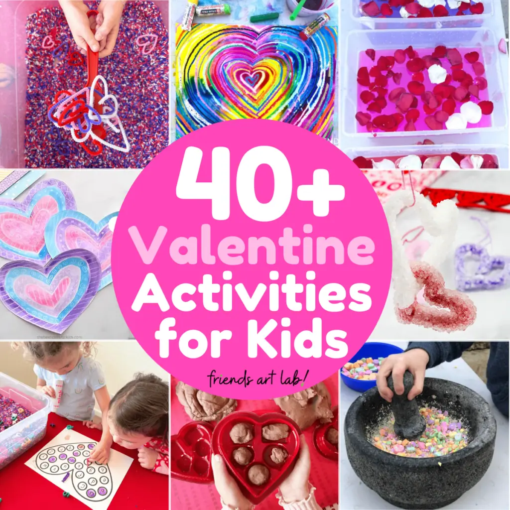Valentine s Day Activities For Kids Friends Art Lab