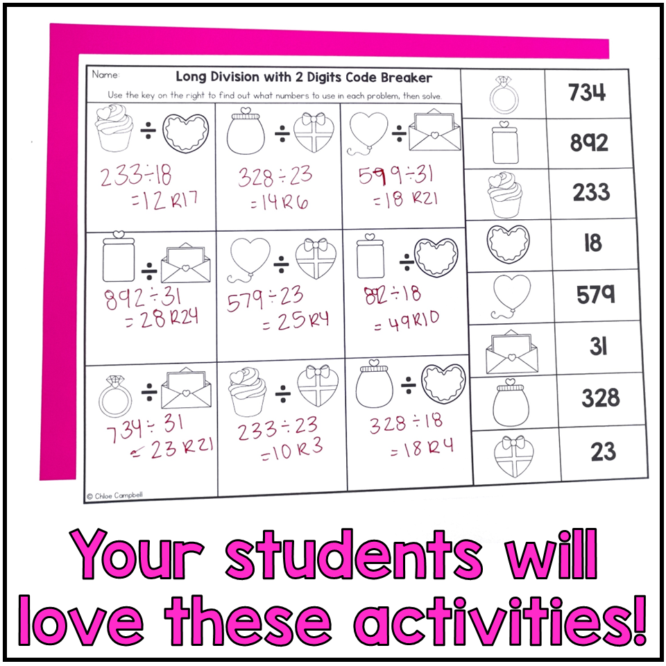 Valentine s Day Math Activities No Prep Worksheets BUNDLE Math Worksheets Chloe Campbell Education Valentine s Day Math Activities No Prep Worksheets BUNDLE Math Worksheets Chloe Campbell Education