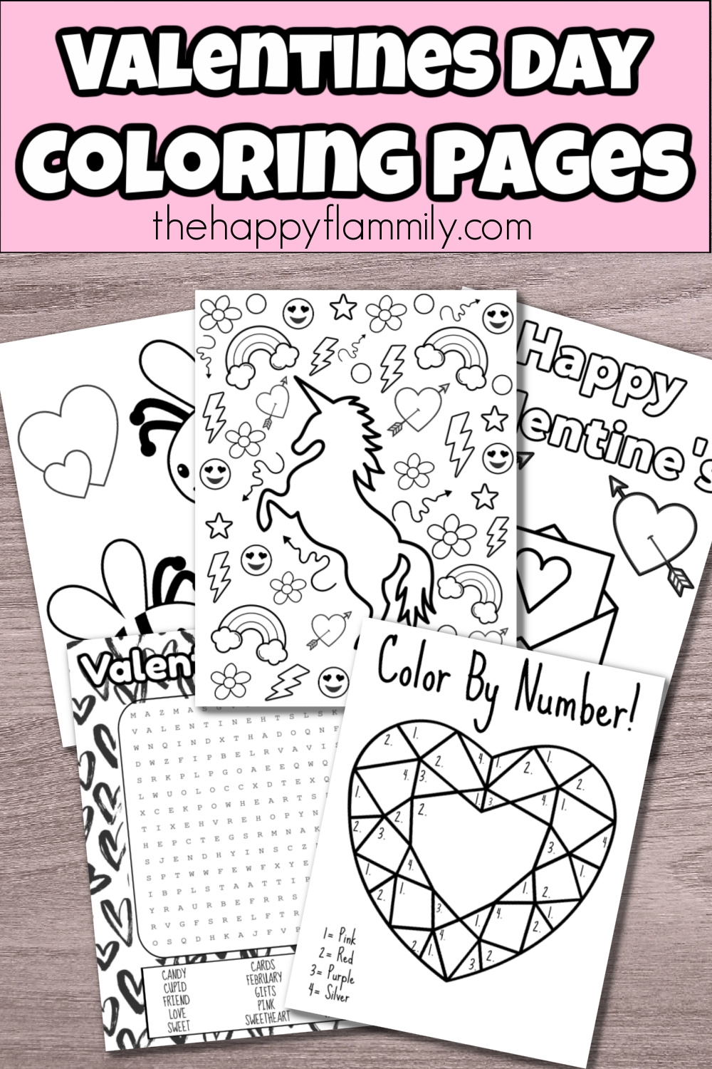 valentine's day colouring pages free