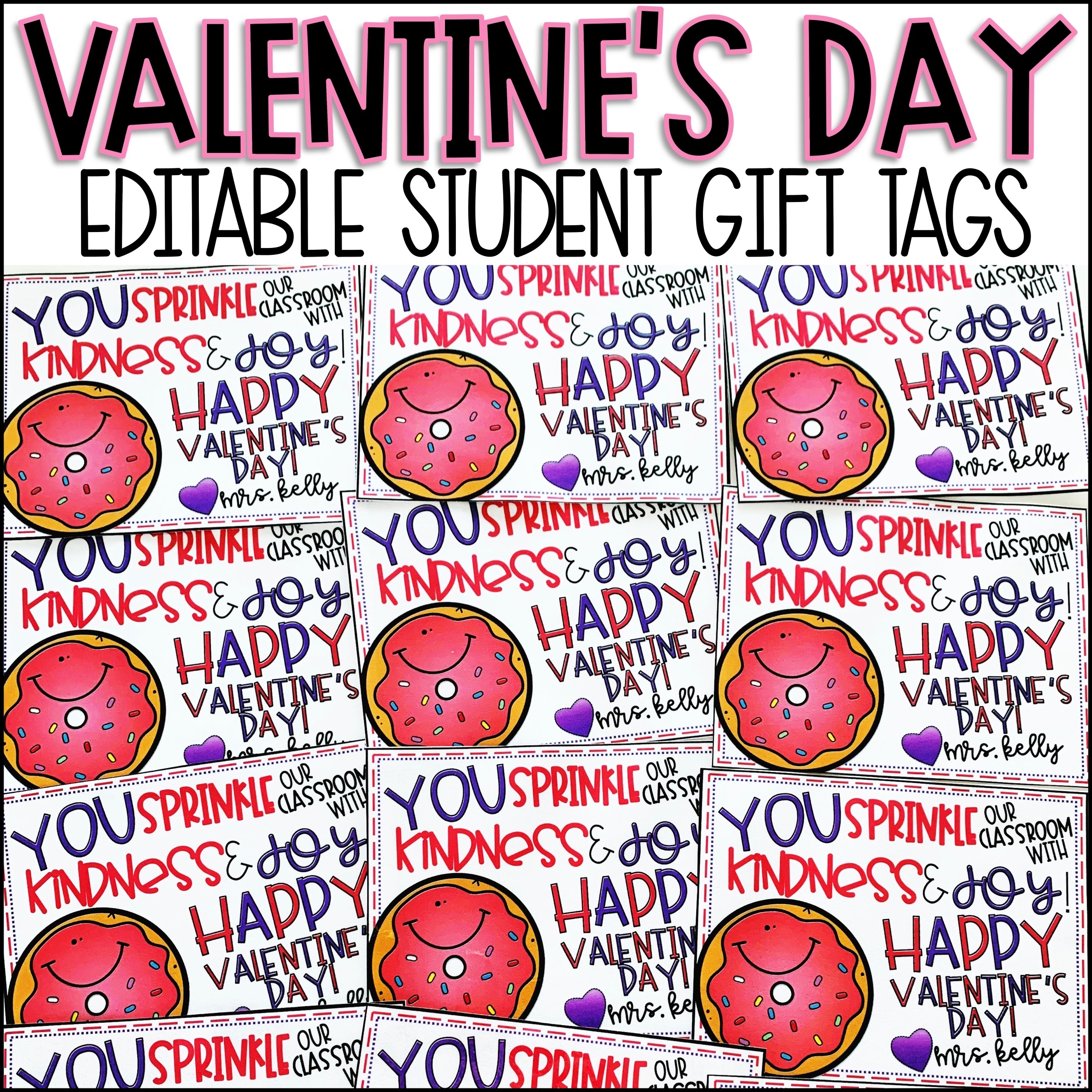 Valentines Day Gift Tag To Students Made By Teachers Valentines Day Gift Tag To Students Made By Teachers