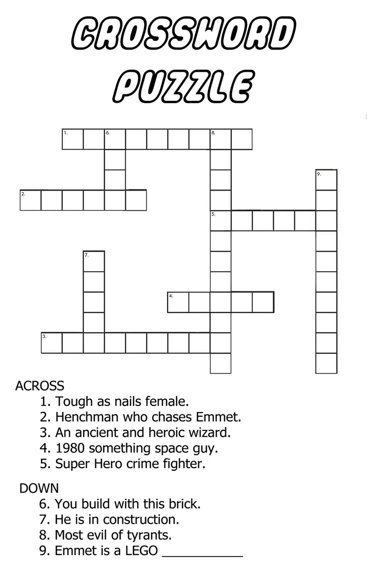 crossword puzzles printable for kids crossword puzzles printable for kids