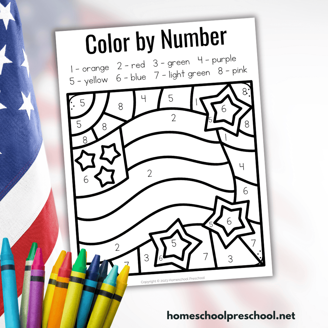 Veteran s Day Color By Number Story Homeschool Preschool Veteran s Day Color By Number Story Homeschool Preschool