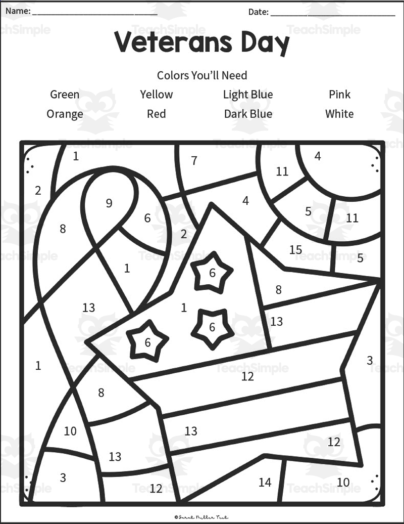 Veteran s Day Coloring Activity By Teach Simple Veteran s Day Coloring Activity By Teach Simple