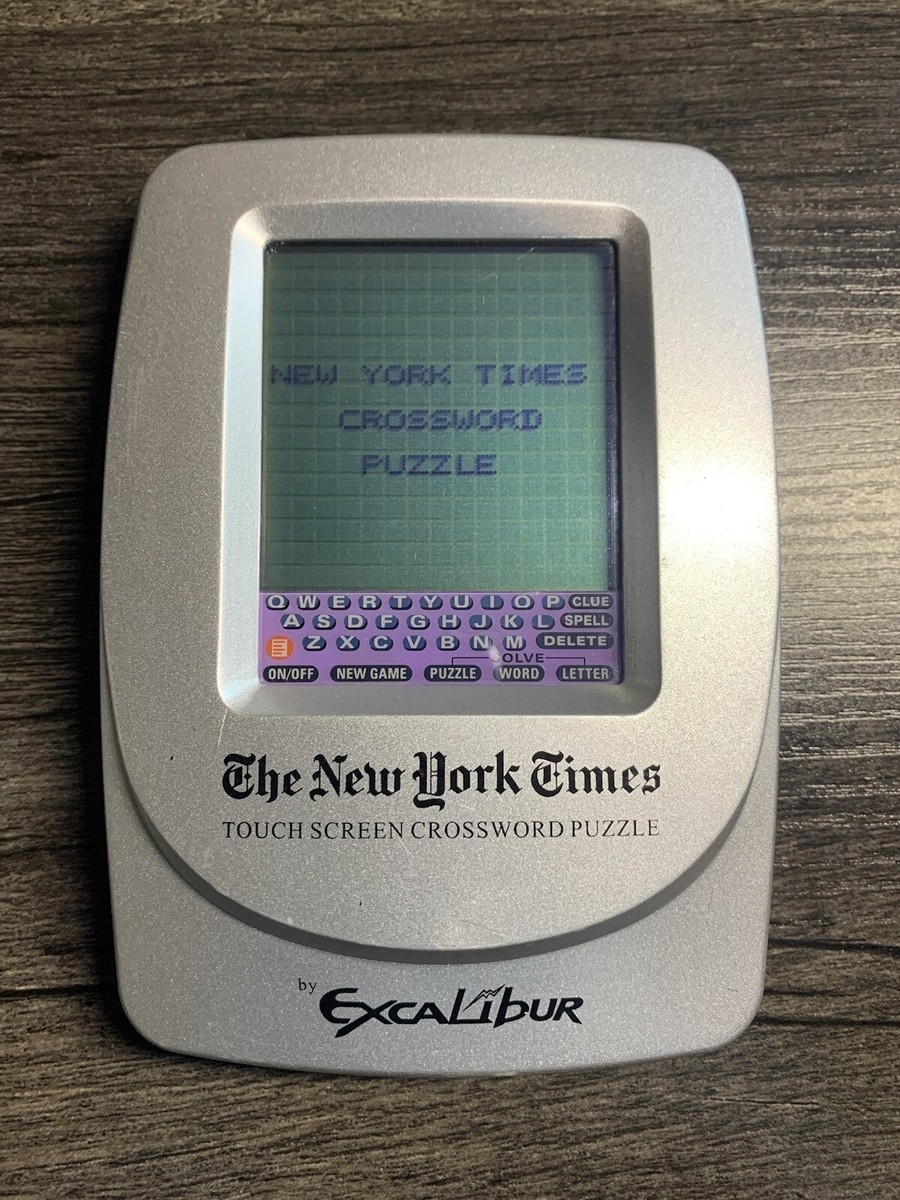 Vintage EXCALIBUR The New York Times TOUCH SCREEN CROSSWORD PUZZLE Games Stylus EBay Vintage EXCALIBUR The New York Times TOUCH SCREEN CROSSWORD PUZZLE Games Stylus EBay