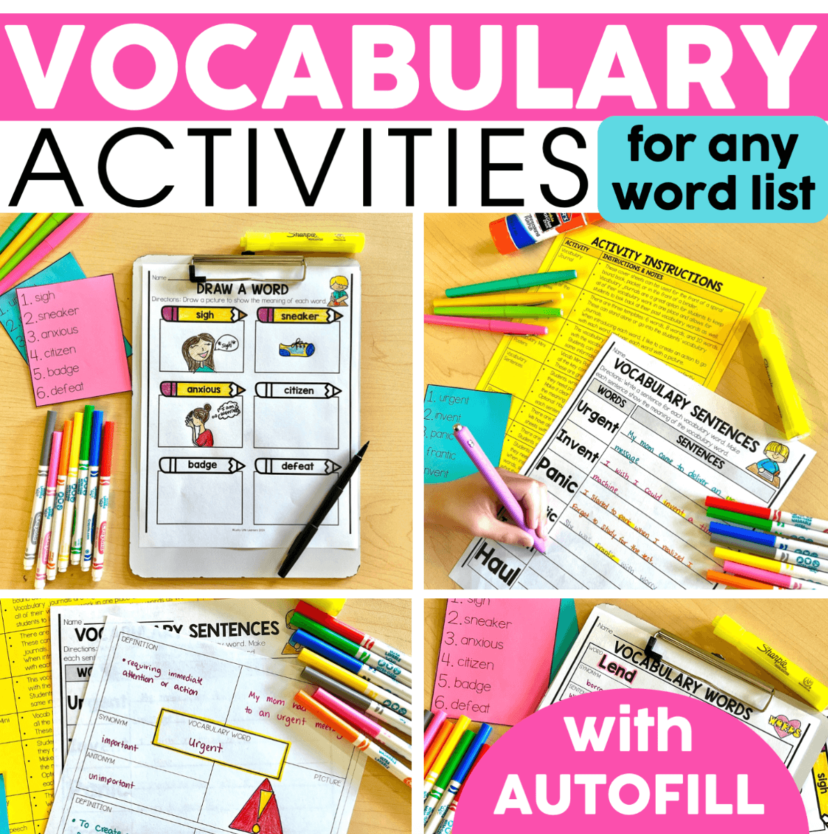 Vocabulary Activities Lucky Little Learners Vocabulary Activities Lucky Little Learners