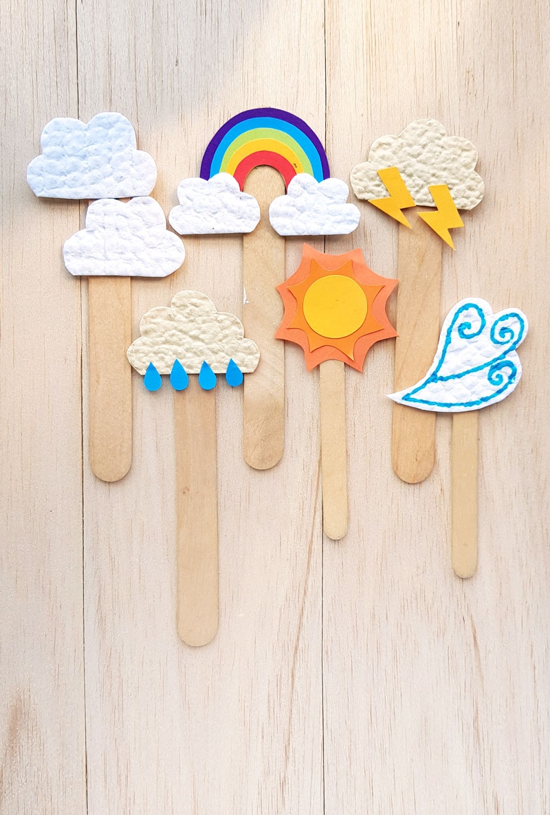 Weather Craft For Kids Paper Puppets Free Templates Weather Craft For Kids Paper Puppets Free Templates