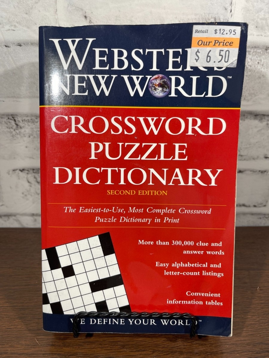 Websters New World Crossword Puzzle Dictionary By Jane Shaw Whitfield EBay