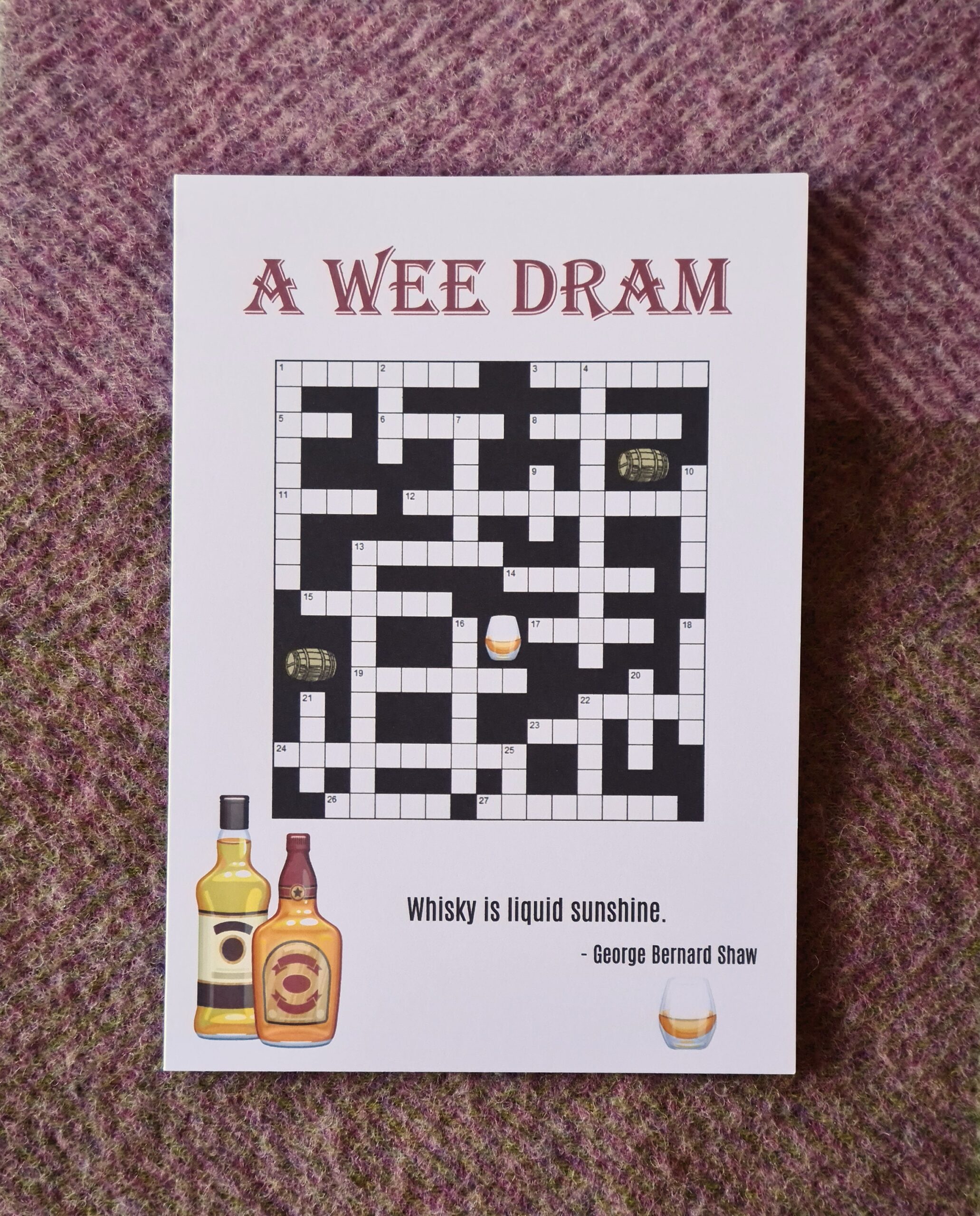Whisky Crossword Card A Wee Dram Any Occasion Greetings Card Etsy Sweden Whisky Crossword Card A Wee Dram Any Occasion Greetings Card Etsy Sweden
