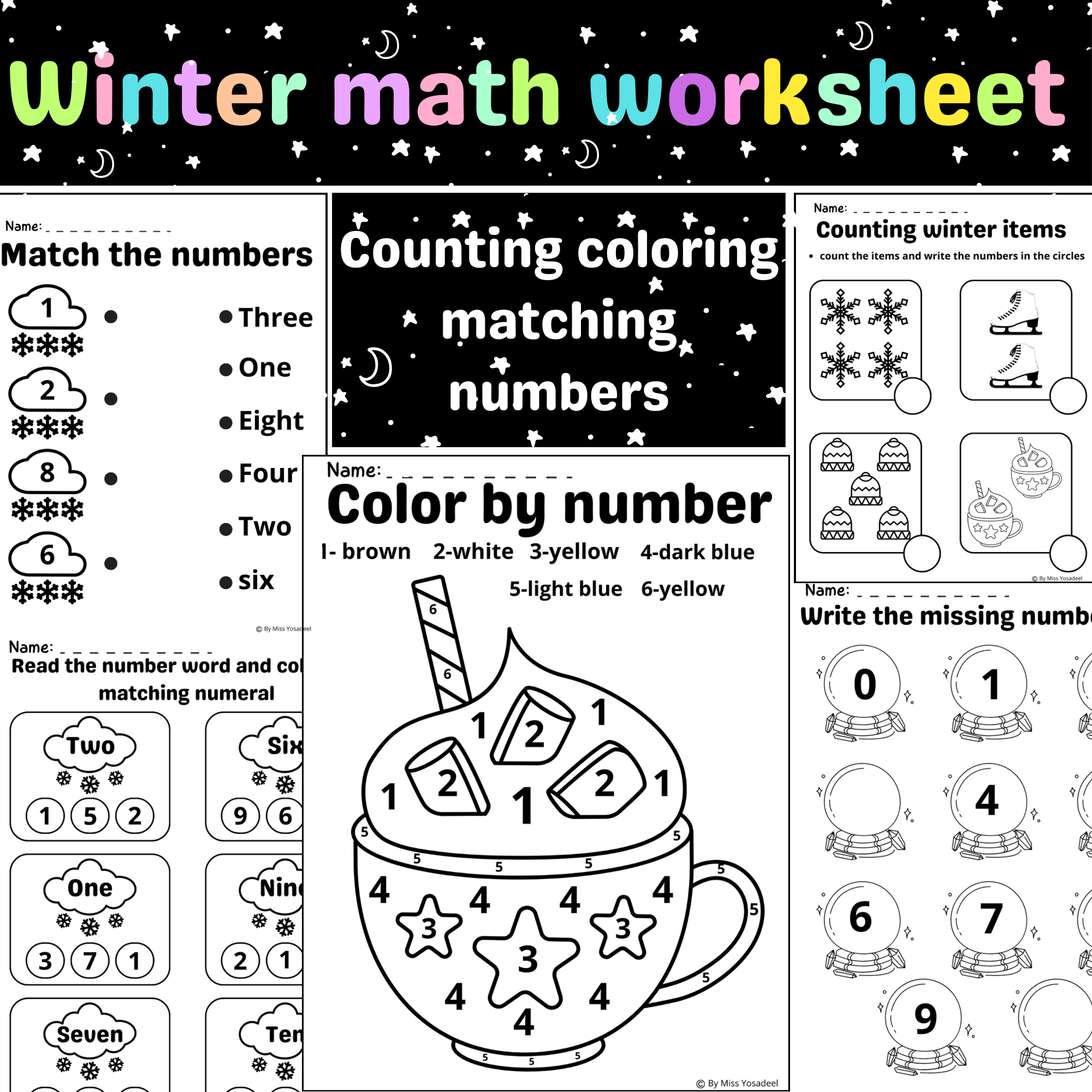 Winter Math Worksheet Black And White Winter Activities January Made By Teachers Winter Math Worksheet Black And White Winter Activities January Made By Teachers