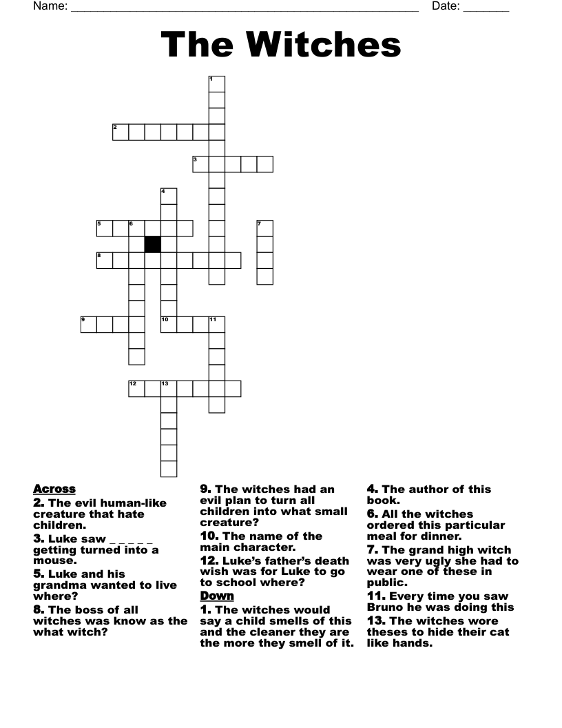 Witches Group Crossword Clue