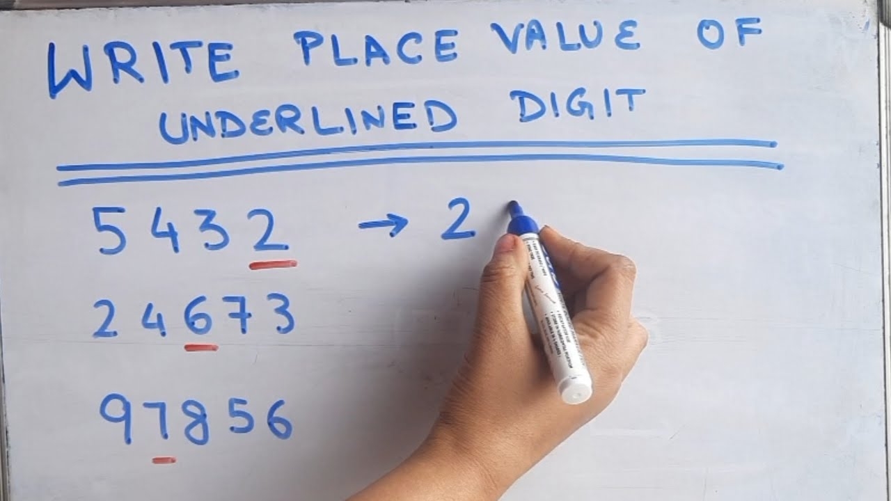 Write Place Value Of The Underlined Digit placevalue class5math YouTube Write Place Value Of The Underlined Digit placevalue class5math YouTube