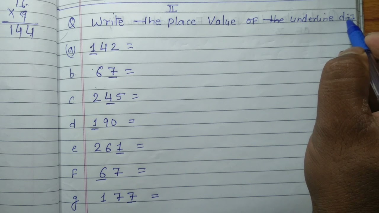 Write The Place Value Of The Underline Digit Write The Place Value Of Numbers YouTube Write The Place Value Of The Underline Digit Write The Place Value Of Numbers YouTube